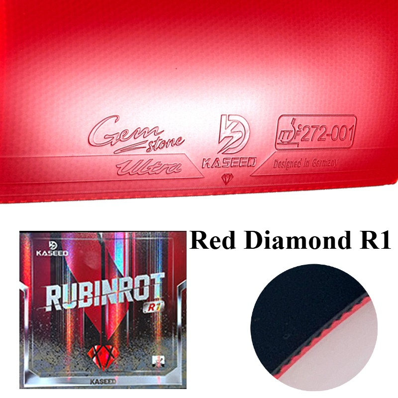 Table Tennis Games - KASEED Red Diamond R1 Tischtennisbelag mit