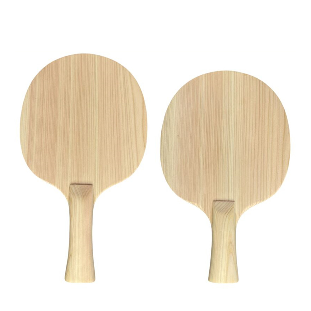 Table Tennis Games - Einlagiges Hinoki-Massivholz Tischtennisschläger-Holz 8mm Ping-Pong-Schläger FL