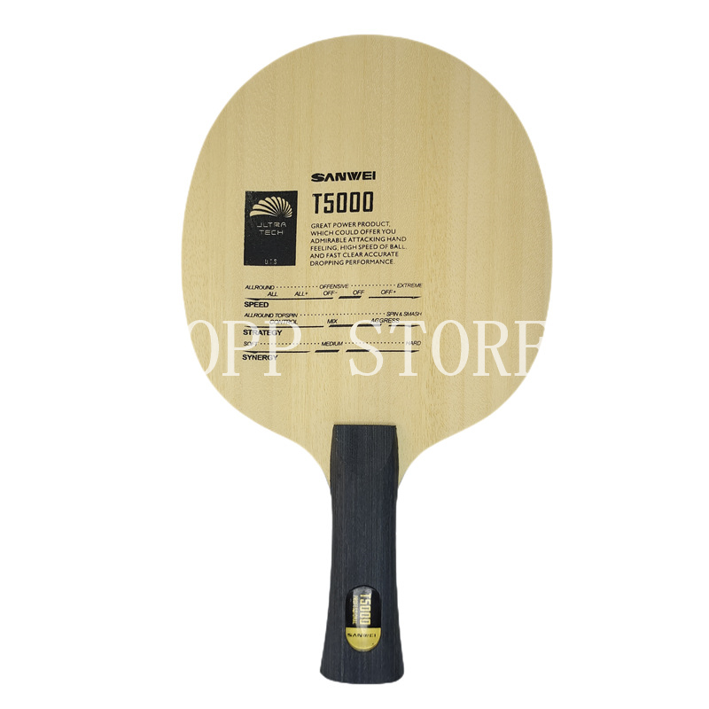 Original SANWEI T5000 CARBON T – Table Tennis Custom Bat Bewertung und Preis