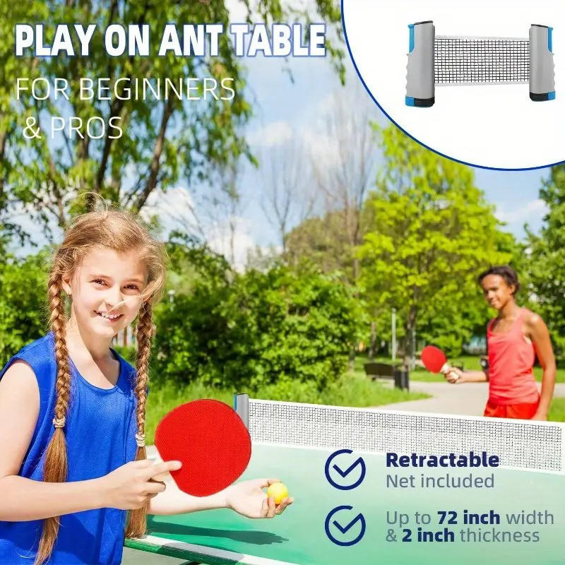Tragbares Tischtennisnetz, erw – Table Tennis Dimension Bewertung und Preis