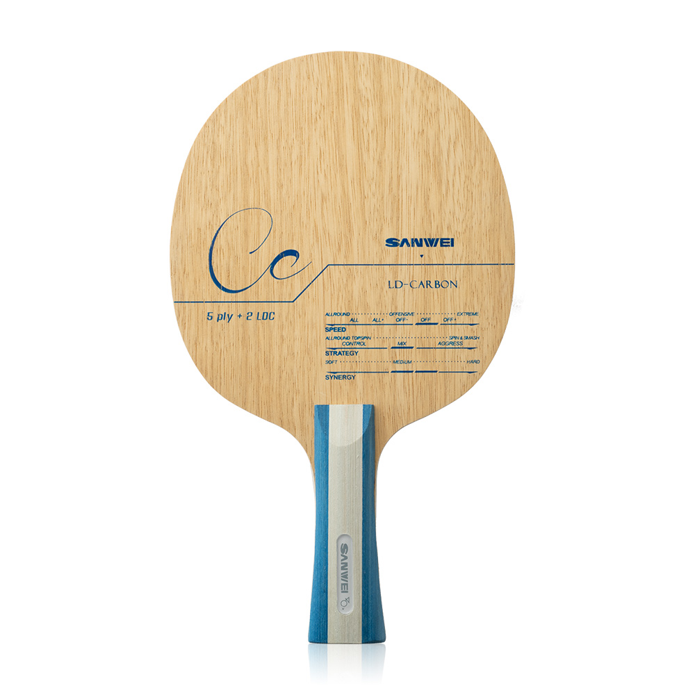 SANWEI CC CARBON Tischtennis B – Table Tennis Custom Bat Bewertung und Preis