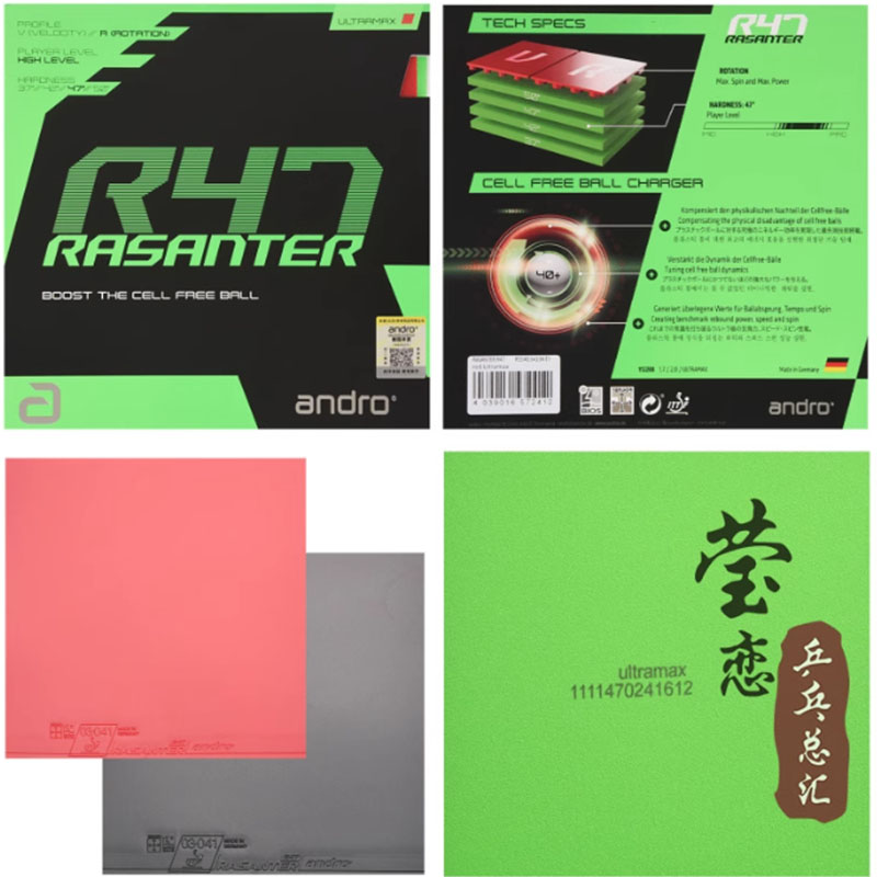 Andro Rasanter R45 47 50 C45 4 – Table Tennis Games Bewertung und Preis