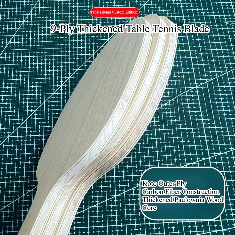 9-lagiges, verdicktes Tischten – Table Tennis Custom Bat Bewertung und Preis